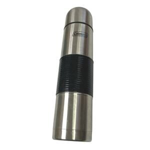 Coleman Stainless Steel 13” Vacuum Bottle Thermos Flask w/ Black Rubber Grip